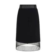 Stijlvolle Rok voor Vrouwen Prada , Black , Dames