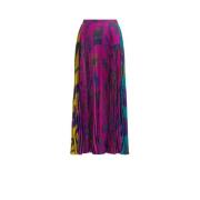 Grafische Print Geplooide Midi Rok Roberto Cavalli , Multicolor , Dame...