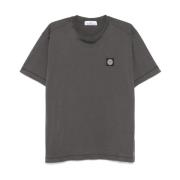 Grijze SS T-shirt Stone Island , Gray , Heren