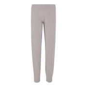 Wol Kasjmier Elastische Taille Broek Ivoor Allude , Beige , Dames