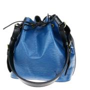 Pre-owned Leather shoulder-bags Louis Vuitton Vintage , Blue , Dames