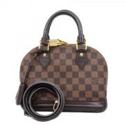 Pre-owned Fabric handbags Louis Vuitton Vintage , Brown , Dames