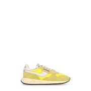 Gele Leren Sneakers voor Vrouwen Autry , Yellow , Dames