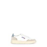 Witte Leren Sneakers met Contrasterende Details Autry , White , Dames