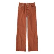 Slim Fit Flared Eco-Denim Jeans Closed , Brown , Heren