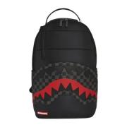 Zwarte Puffer Grijze Ruit Rugzak Sprayground , Black , Unisex