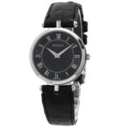 Pre-owned Leather watches Gucci Vintage , Gray , Dames