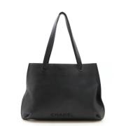 Pre-owned Leather chanel-bags Chanel Vintage , Black , Dames