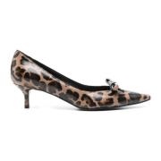 Animalier David Bruin Leren Pumps Roberto Festa , Brown , Dames