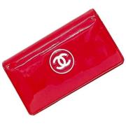 Pre-owned Leather wallets Chanel Vintage , Pink , Dames