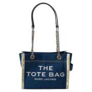 Denim Chain Small Tote Bag Marc Jacobs , Blue , Dames