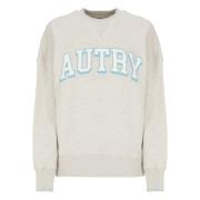 Grijze Katoenen Ronde Hals Sweatshirt Autry , Gray , Dames