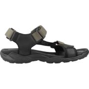 Outdoor Grip Platte Sandalen Geox , Green , Heren