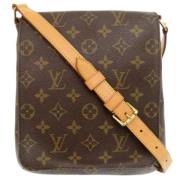 Pre-owned Canvas shoulder-bags Louis Vuitton Vintage , Brown , Dames