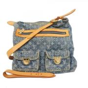 Pre-owned Fabric shoulder-bags Louis Vuitton Vintage , Blue , Dames