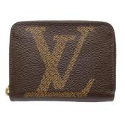 Pre-owned Canvas wallets Louis Vuitton Vintage , Brown , Dames