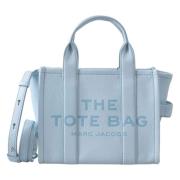 Luxe Leren Tote Tas Marc Jacobs , Blue , Dames