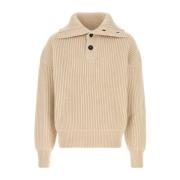 Zachte Cashmere Trui in Zand Alexander McQueen , Beige , Heren