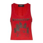 Stijlvolle Designer Kledingcollectie Dsquared2 , Red , Dames