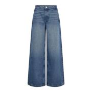 Wijde Denim Blauwe Jeans Sofie Schnoor , Blue , Dames