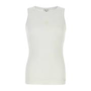 Witte stretch katoenen tanktop Alexander McQueen , White , Heren