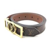 Pre-owned Leather belts Louis Vuitton Vintage , Brown , Dames