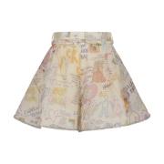 Belted Tuck Skort Zimmermann , Multicolor , Dames