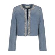 Versierde Denimjas Zimmermann , Blue , Dames