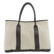 Pre-owned Canvas handbags Hermès Vintage , Gray , Dames