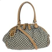 Pre-owned Canvas gucci-bags Gucci Vintage , Blue , Dames