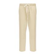 Beige Trekkoord Broek MM6 Maison Margiela , Beige , Heren