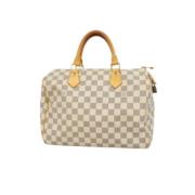 Pre-owned Fabric louis-vuitton-bags Louis Vuitton Vintage , White , Da...