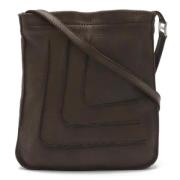 Pre-owned Leather crossbody-bags Hermès Vintage , Brown , Dames