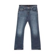 Jeans Straight Pre-owned 7 For All Mankind , Blue , Heren