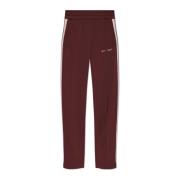 Sweatpants met geborduurd logo Palm Angels , Red , Heren