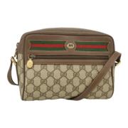 Pre-owned Leather gucci-bags Gucci Vintage , Beige , Dames