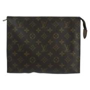 Pre-owned Canvas pouches Louis Vuitton Vintage , Brown , Dames