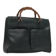 Pre-owned Leather handbags Gucci Vintage , Black , Dames