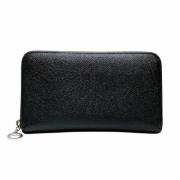 Pre-owned Leather wallets Bvlgari Vintage , Black , Heren