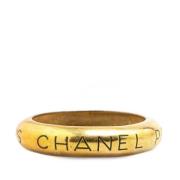 Pre-owned Metal chanel-jewelry Chanel Vintage , Yellow , Dames