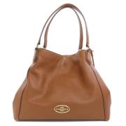 Pre-owned Leather handbags Coach Pre-owned , Brown , Dames