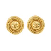 Pre-owned Fabric chanel-jewelry Chanel Vintage , Yellow , Dames