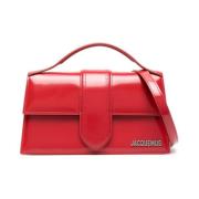 Robijnrode Leren Crossbody Tas Jacquemus , Red , Dames