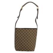 Pre-owned Canvas gucci-bags Gucci Vintage , Brown , Dames