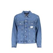 Elegante Denim Charme Jas Calvin Klein , Blue , Heren