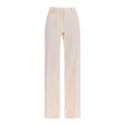 Wijde Pijp Wollen Broek Lichtroze Tom Ford , Pink , Dames