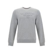 Iconisch Monogram Sweatshirt Valentino , Gray , Heren