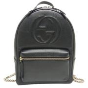 Pre-owned Leather gucci-bags Gucci Vintage , Black , Dames