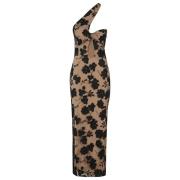 Bloemen Kralen Midi Jurk Rotate Birger Christensen , Black , Dames