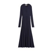 Navy Blauwe Gebreide Jurk Elegante Stijl Vanessa Bruno , Blue , Dames